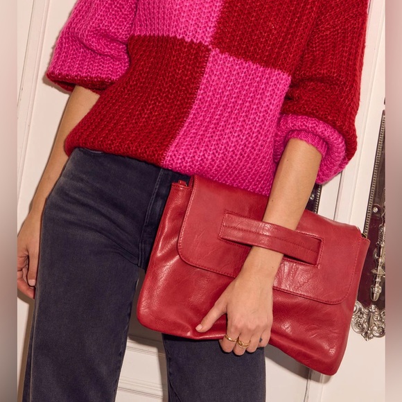 Vici Handbags - Oversized Red Clutch Bag